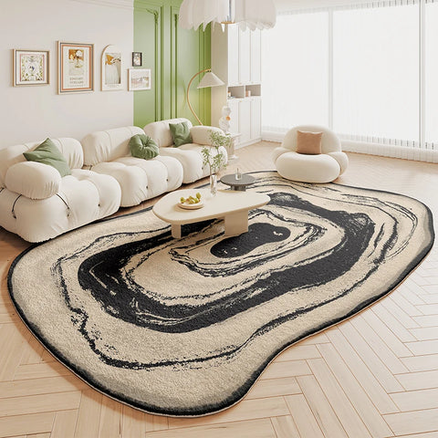 Navak Carpet Thicken Study Carpet Modern Simple Carpets for Living Room Irregular Bedroom Decor Plush Rug Home Special-shaped Anti-slip Mat