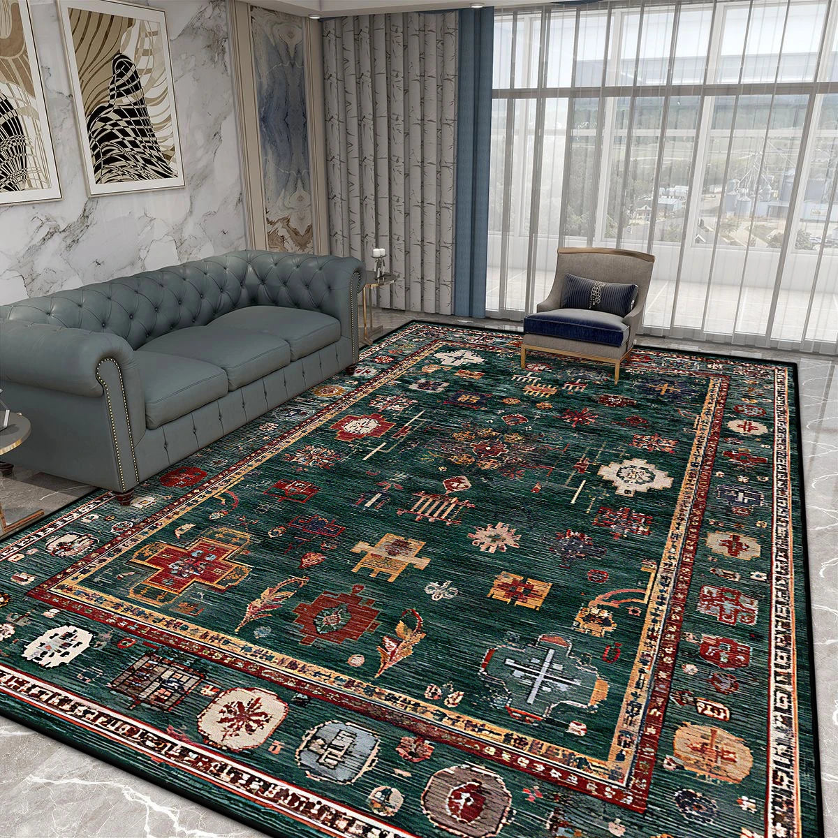 Navak Carpet Nordic Style Luxury Living Room Carpet Persian Home Decoration Bedroom Bedside Soft Floor Mat Lounge Coffee Tables Non-slip Rugs