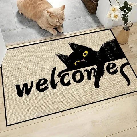 Navak Carpet Cartoon Animals Welcome Home Door mat Living Room Bedroom Kitchen Laundry Washable Dirty Resistant Lightweight Carpet