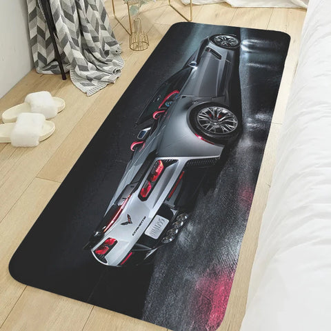 Navak Carpet Bedroom Rug T-Corvettes Living Room Floor Carpet Slip-resistant Hallway Kitchen Porch Foot Mat Non-slip Doormat Entrance Door