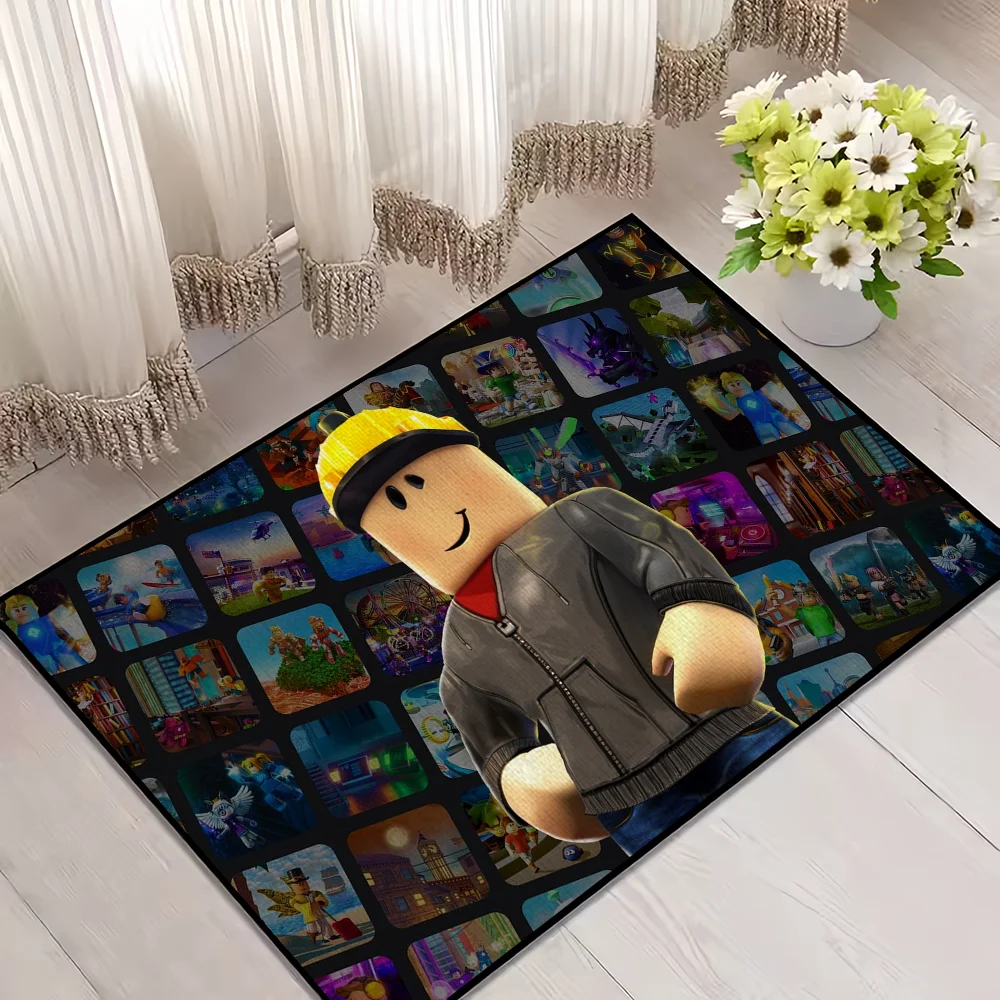 Navak Carpet Hor Game R-RobloxS Cool small carpet For House Bedroom Decoration Kitchen Bath Super Absorbent Rug Carpet Foot Non-slip