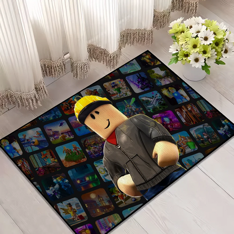 Navak Carpet Hor Game R-RobloxS Cool small carpet For House Bedroom Decoration Kitchen Bath Super Absorbent Rug Carpet Foot Non-slip