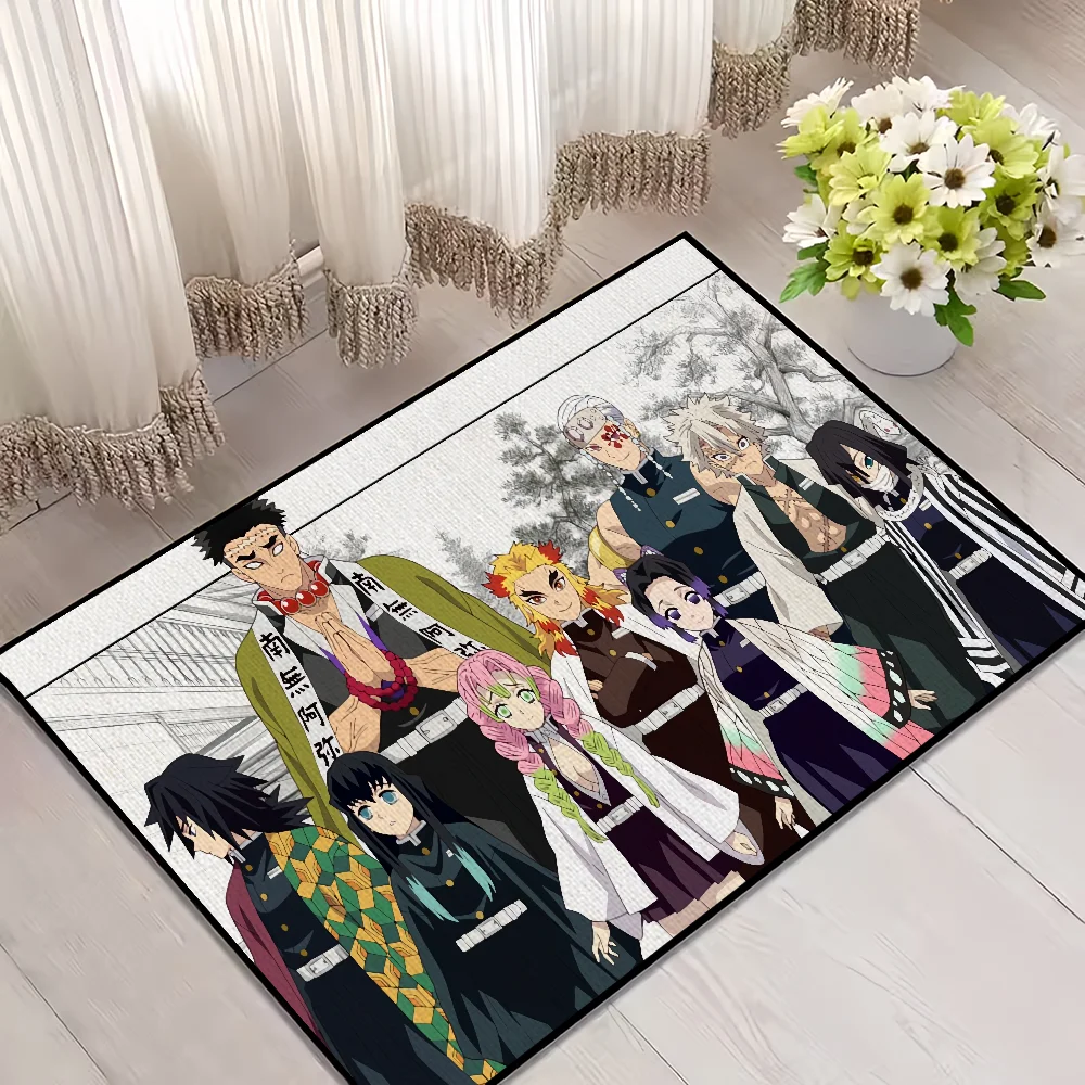 Navak Carpet Anime D-DemonS Cool S-SlayerS small carpet For House Bedroom Decoration Kitchen Bath Super Absorbent Rug Carpet Foot Non-slip