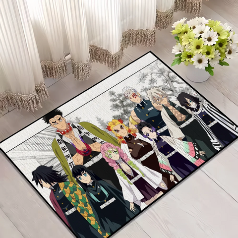 Navak Carpet Anime D-DemonS Cool S-SlayerS small carpet For House Bedroom Decoration Kitchen Bath Super Absorbent Rug Carpet Foot Non-slip