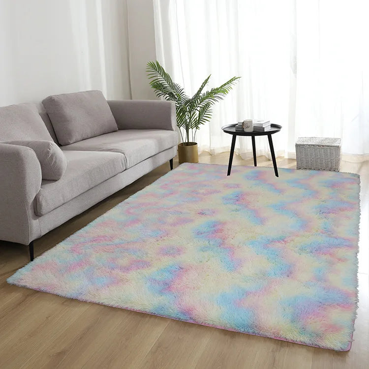 Navak Carpet Gray Bedroom Living Room Home Carpet Nordic Fluffy Plush Children's Room Decor Non Slip Mats Lounge Porch Table Coffee Large Rug