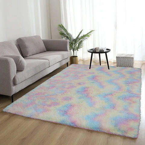 Navak Carpet Gray Bedroom Living Room Home Carpet Nordic Fluffy Plush Children's Room Decor Non Slip Mats Lounge Porch Table Coffee Large Rug