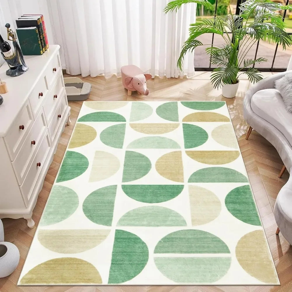 Navak Carpet Lahome Boho Half Circle Pattern Carpet for Living Room Decor Bedroom Soft Mats Kitchen Table Nonslip Rugs Lounge Sofa Floor Mat