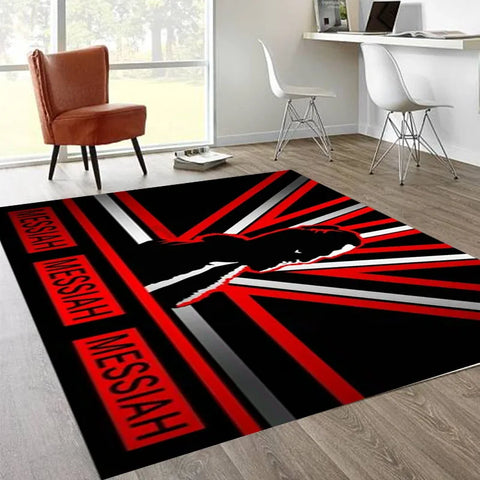 Navak Carpet Wrestling Sports W-Wwe Printed Carpet Non -slip Carpet Bedroom Decor Carpet for Living Room Carpet Home Decor