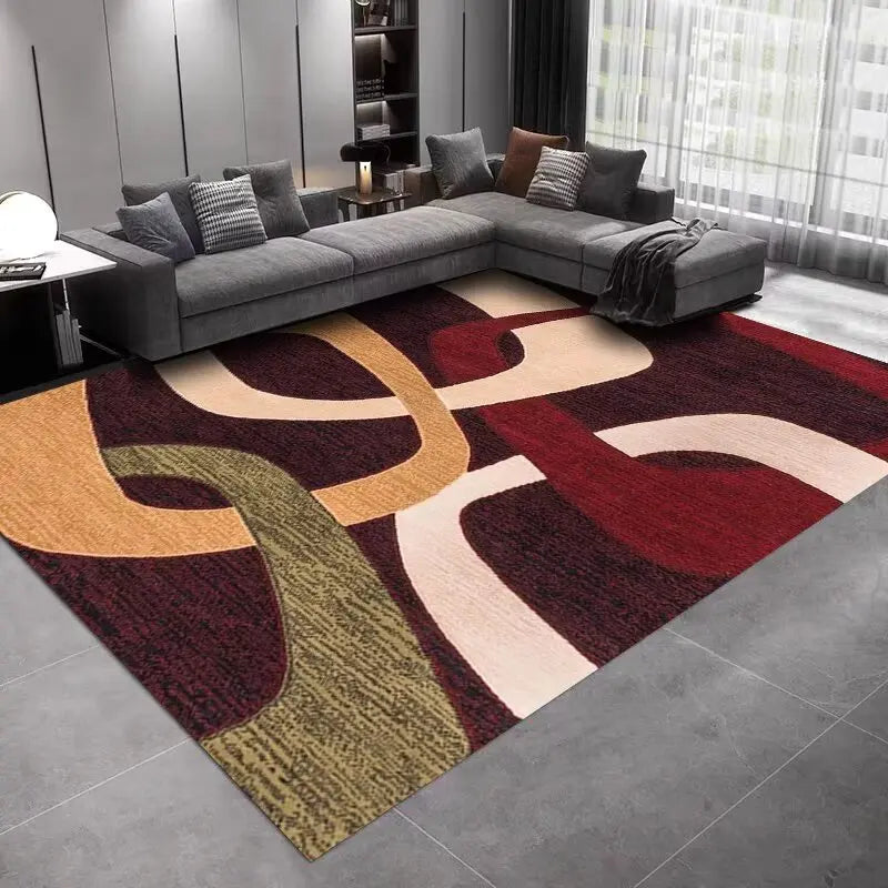 Navak Carpet INS Nordic Abstract Geometric Large Carpets for Living Room Home Room Decoration Plush Lounge Rug Cloakroom Floor Mats Antiskid