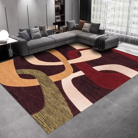Navak Carpet INS Nordic Abstract Geometric Large Carpets for Living Room Home Room Decoration Plush Lounge Rug Cloakroom Floor Mats Antiskid