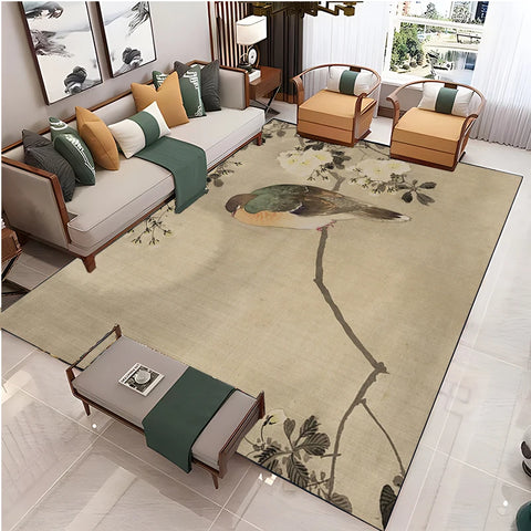 Navak Carpet Chinese Style Living Room Carpet Coffee Table Floor Mat Alfombra Rug Study Bedroom Bedside Home Decoration Non-slip Floor Mat