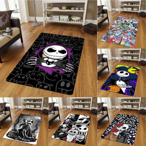 Navak Carpet Daily Picks Disney The Nightmare Before Christmas Jack Skellington Carpets for Girl Room Floor Mat Home Decor Non-Slip Rug Doormat