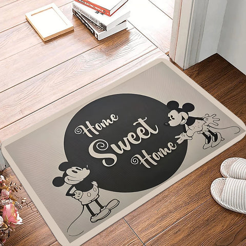 Navak Carpet Daily Picks Disney Mickey Mouse Welcome Mat Non-Slip Bedroom Kitchen Bath Entracne Rug Polyester Washable Carpet Home Decor