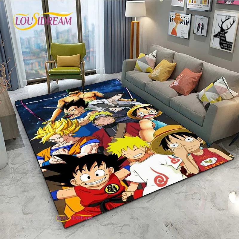 Navak Carpet Naruto Cartoon Anime Carpet for Living Room Bedroom Cute Rugs Kitchen Table Door Kids Un-slip Floor Mats Alfombra Birthday gift