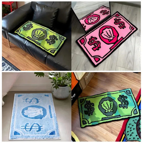 Navak Carpet Exclusive Picks Coin Faux Cashmere Carpet Bathroom Absorbent Non-slip Pad Bedroom Decorative Bedside Rug Dirty Resistant Home Decorating