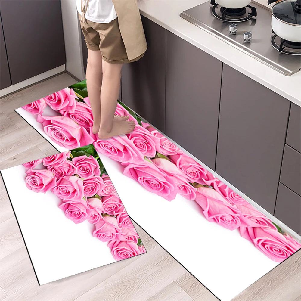 Navak Carpet Kitchen Mat Carpet for Floor Home Entrance Doormat Bedroom Living Room Decor Bedside Rug Hallway Balcony Bathroom Anti-Slip Mat