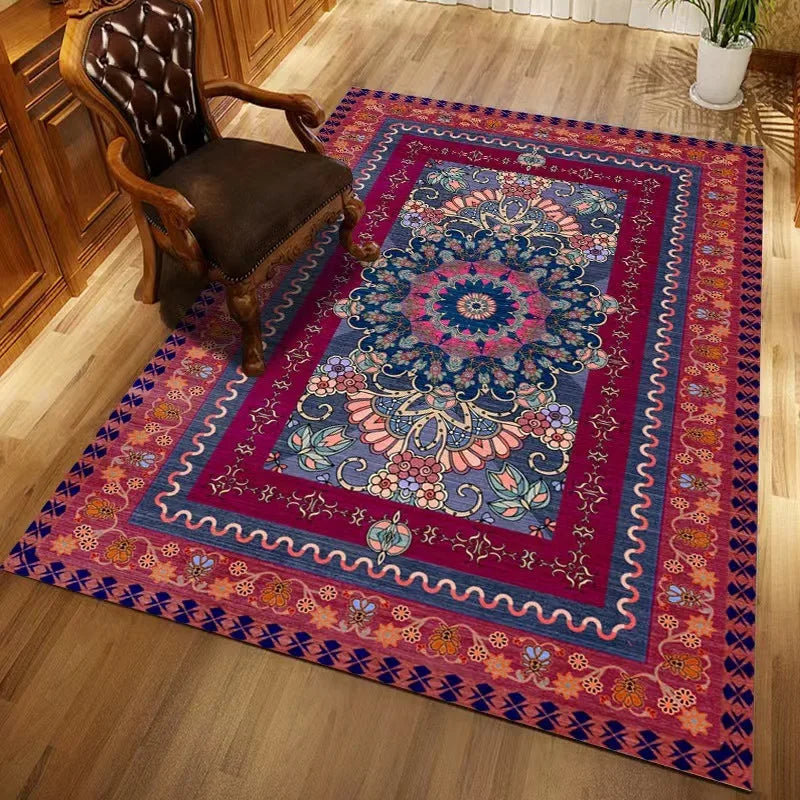 Navak Carpet Europe Persia Bohemia Style Luxury Retro Carpet Living Room Sofa Bedroom Study Kitchen Entrance Door Mat Non-slip Home Decor Rug