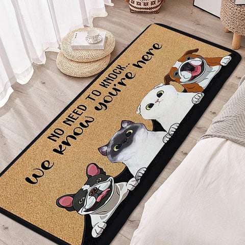 Navak Carpet Carpet for Bedroom Lovely Pet Foot Mat Cat Dog Entrance Doormat Custom Living Room Hallway Bathroom Rug Kitchen Accessories