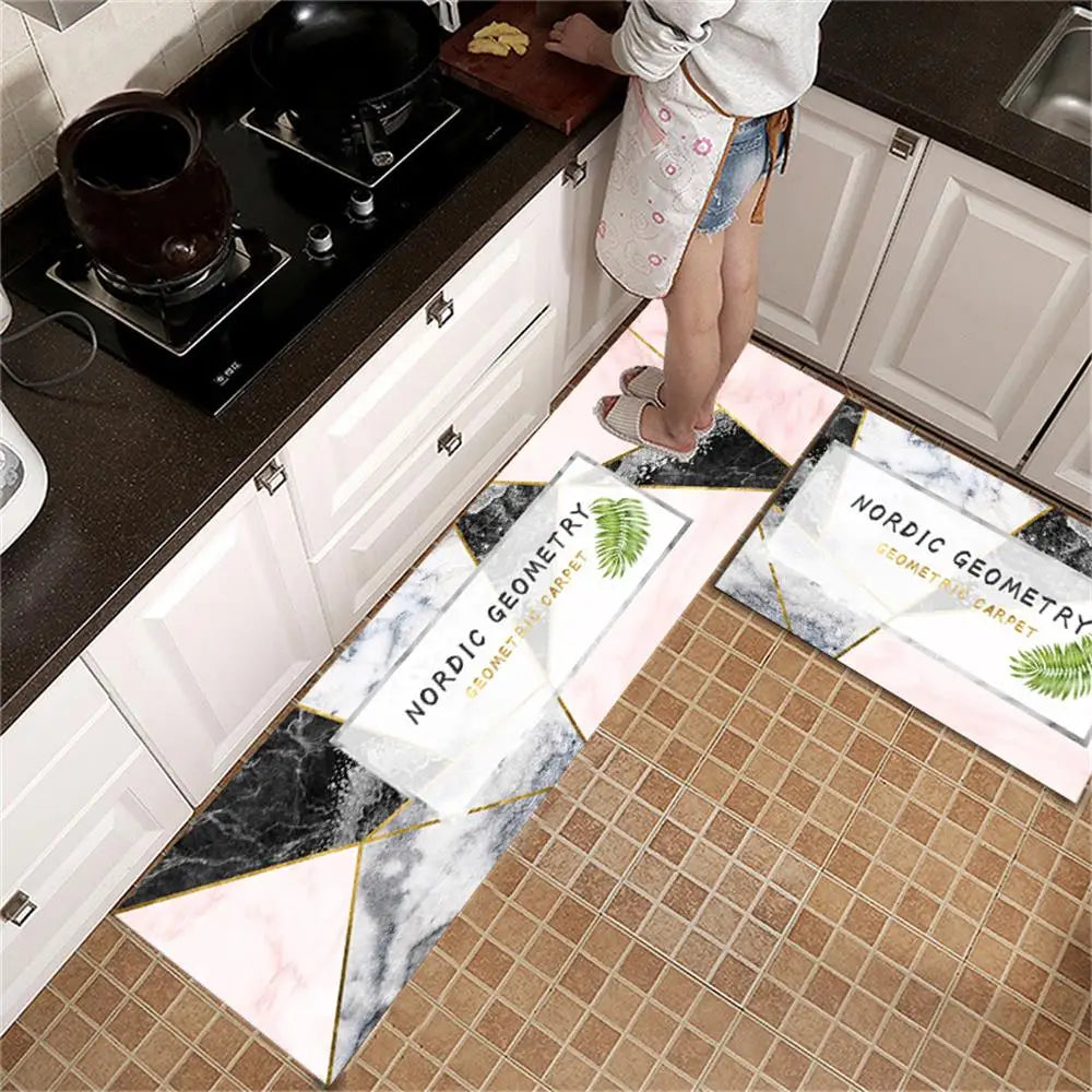 Navak Carpet Kitchen Rug Durable Home Entrance Doormat High-end Kitchen Mats for Floor Waterproof House Hold Washable Non-slip Large Carpet
