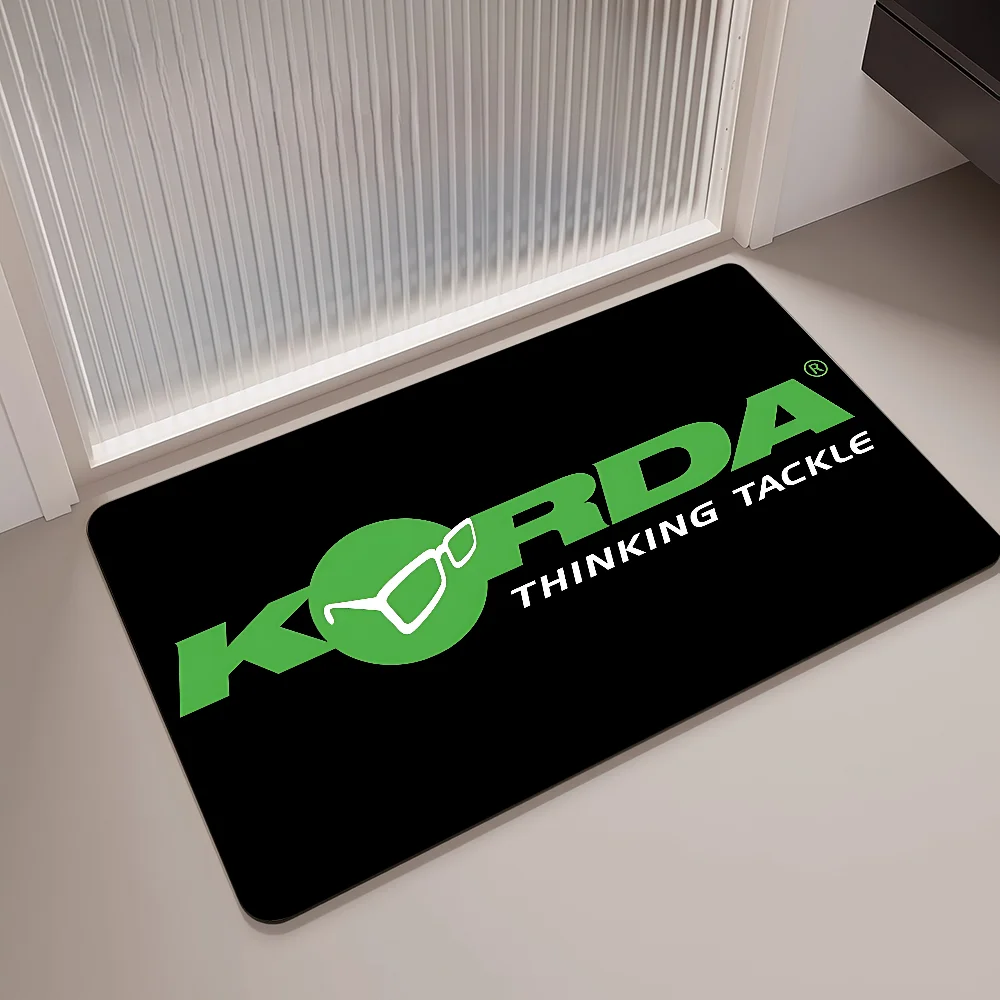 Navak Carpet K-Korda Fishing Logo Floor Mat Kids Room Bedroom Decoration Balcony Anti-Slip Doormat Living Room Welcome Rug