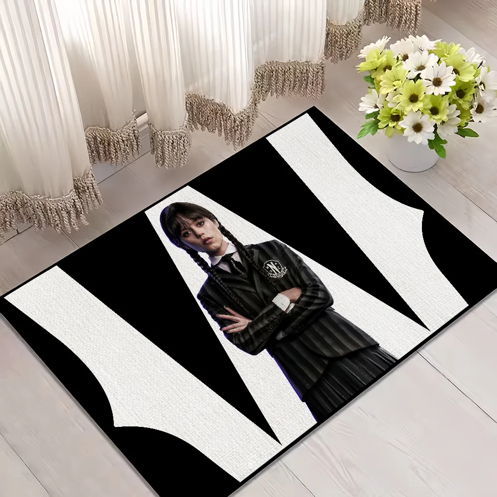 Navak Carpet horror movie W-WednesdayS-2 small carpet Rug Carpet Home Decor Bedroom Mat Hallway Balcony Carpet Entrance Doormat Decoration
