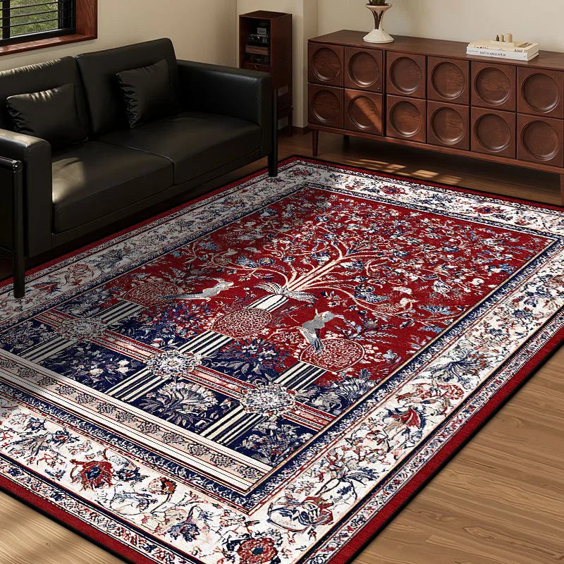 Navak Carpet Persian Style Retro Decoration Home Living Room Rug Large Size Non-slip Entrance Door Mats Easy Cleaning Soft Bedroom Carpet
