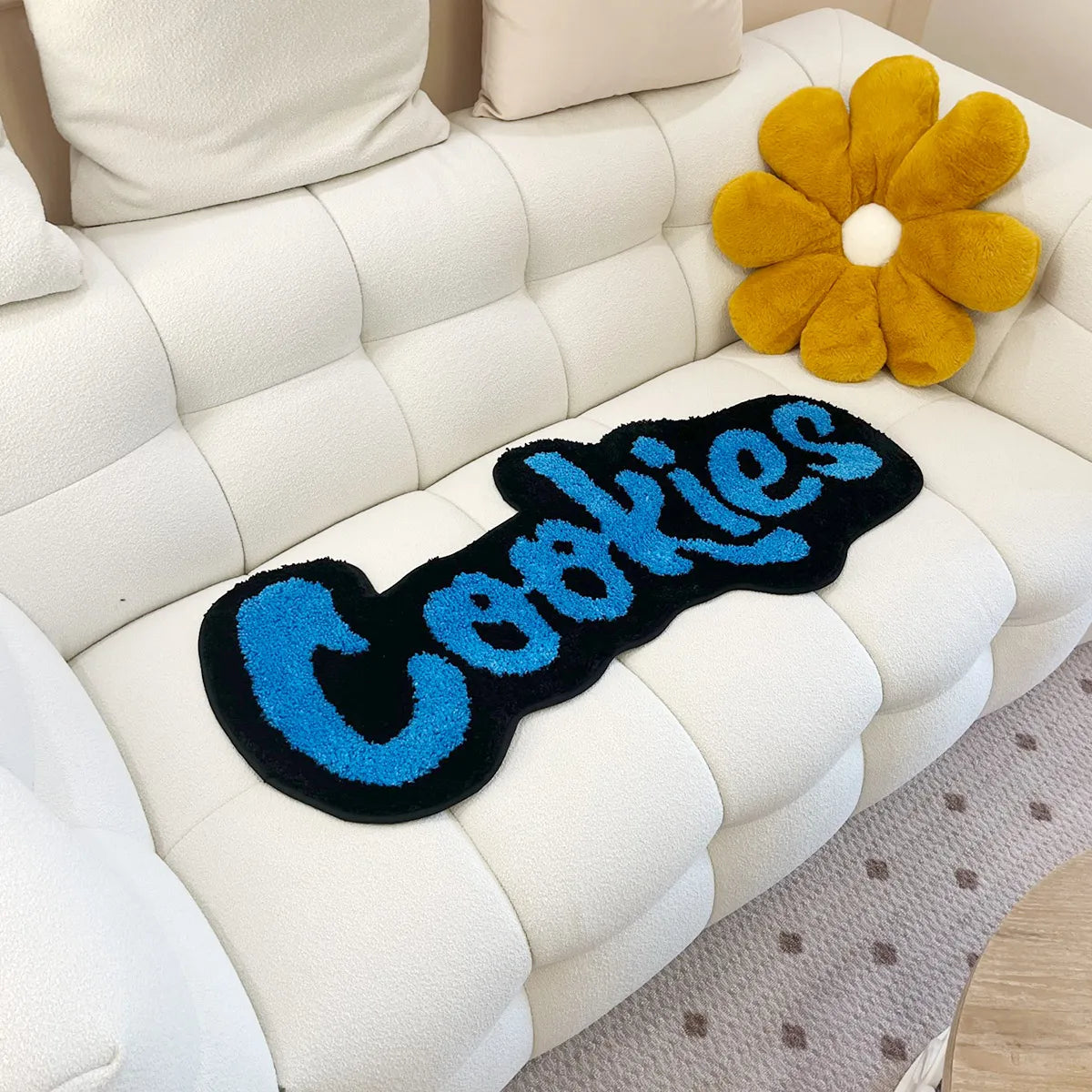 Navak Carpet Handmade Cookies Rug for Kids Room Tufted Carpet Mat Soft Plush Children Gift Room Decoration