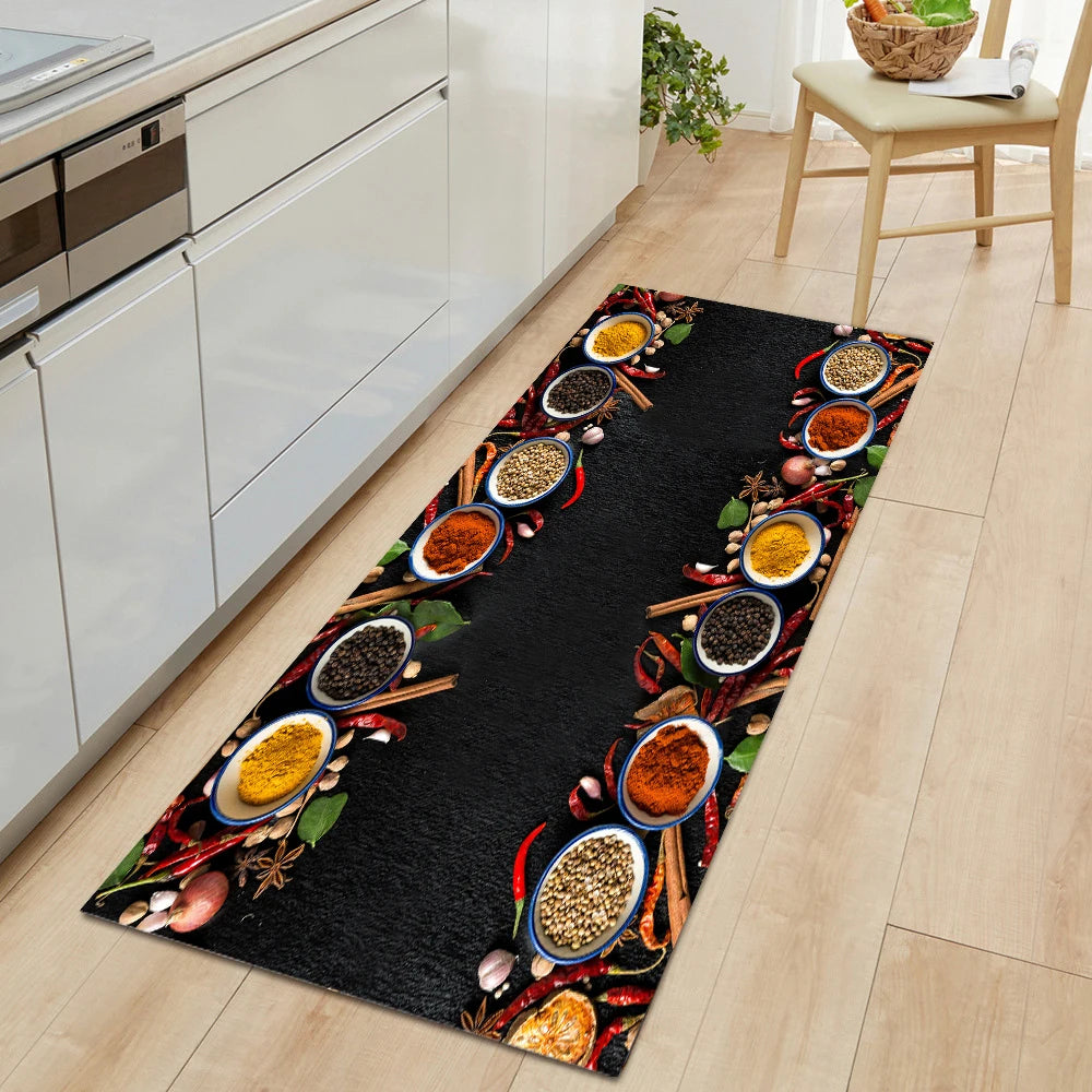 Navak Carpet Modern Kitchen Mat Home Entrance Doormat Hallway Bedroom Living Room Decoration Floor Carpet Balcony Bathroom Anti-Slip Long Rug