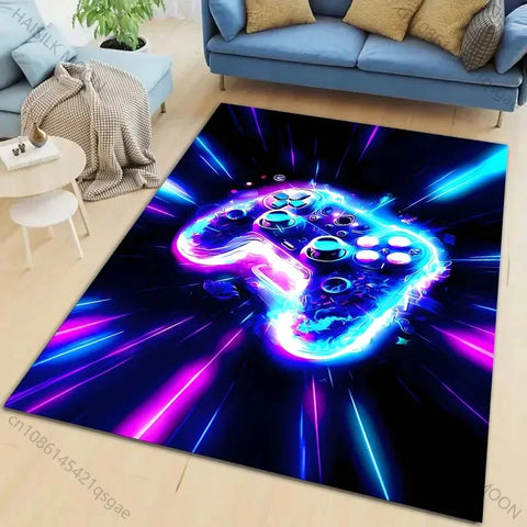 Navak Carpet 15 Sizes Game Controller Printed Carpet for Living Room Bedroom Home Decor Non-slip Floor Mat Modern Carpet Area Rugs for Gifts