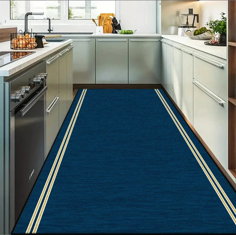 Navak Carpet Modern Geometric Corridor Carpet Kitchen Decor Non-slip Runner Rugs Bathroom Passageway Entrance Door Mat Hotel Lobby Long Rugs