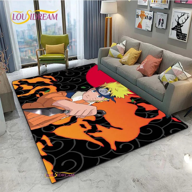 Navak Carpet Naruto Cartoon Anime Carpet for Living Room Bedroom Cute Rugs Kitchen Table Door Kids Un-slip Floor Mats Alfombra Birthday gift