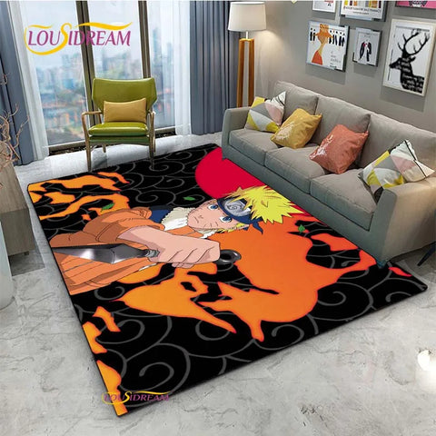 Navak Carpet Naruto Cartoon Anime Carpet for Living Room Bedroom Cute Rugs Kitchen Table Door Kids Un-slip Floor Mats Alfombra Birthday gift