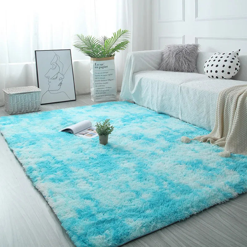 Navak Carpet White Fluffy Hall Carpet Modern Living Room Bedroom Home Decor Large Mats Thickened Non-Slip Girl Children's Room Pink Furry Rug