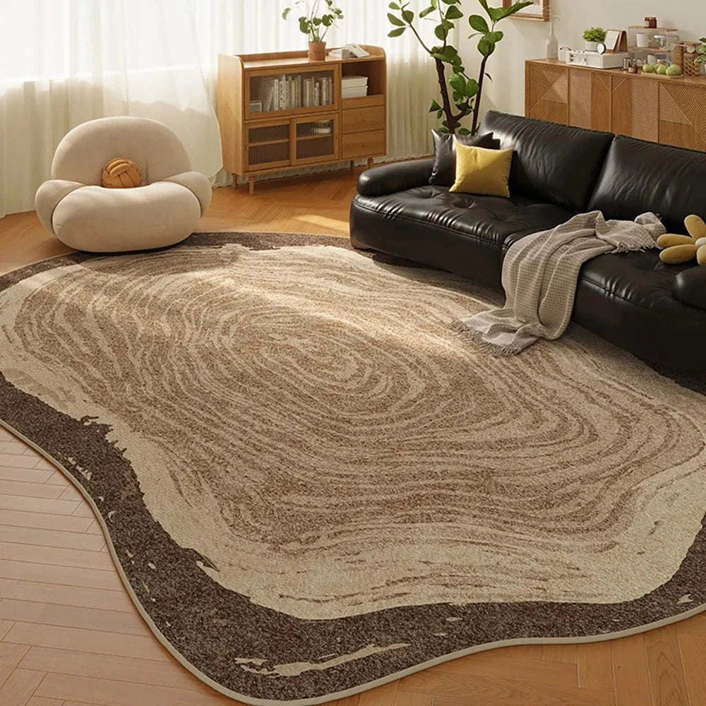 Navak Carpet Exclusive Picks Nordic Line Faux Wool Carpet - Scandi Minimalist Area Rug for Sofa, Bedroom & Bedside, Durable Non-Slip Mat Home Decor