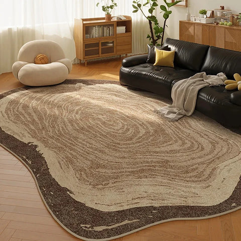 Navak Carpet Exclusive Picks Nordic Line Faux Wool Carpet - Scandi Minimalist Area Rug for Sofa, Bedroom & Bedside, Durable Non-Slip Mat Home Decor