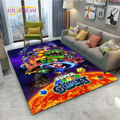 Navak Carpet Mario Cartoon Anime Carpet for Living Room Bedroom Cute Rugs Table Kitchen Door Kids Un-slip Floor Mats Alfombra Birthday gift