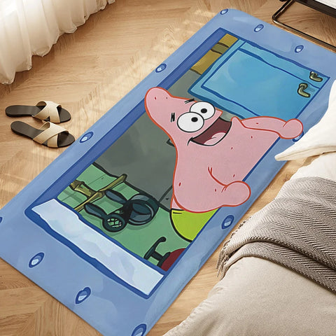 Navak Carpet Sleeping Room Floor Carpet D-SpongeBobs Cute Kitchen Waterproof Bathroom Mat Non-slip Custom Doormat Entrance Door Hallway Rug