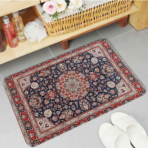 Navak Carpet Boho Persian Rug Pattern Kitchen Mat Non-Slip Laundry Room Mat Laundry Decor Balcony Child Living Room Modern Home Decor