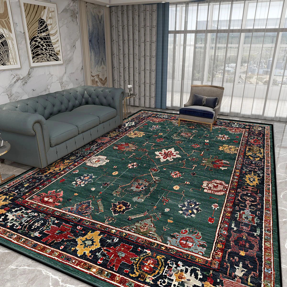 Navak Carpet Nordic Style Luxury Living Room Carpet Persian Home Decoration Bedroom Bedside Soft Floor Mat Lounge Coffee Tables Non-slip Rugs