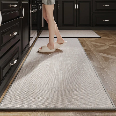 Navak Carpet Kitchen Floor Mats Oil-absorbent Drop-proof Wipeable Household Long Carpet Water-absorbent Dirt-resistant Rug Non-slip Door Mats