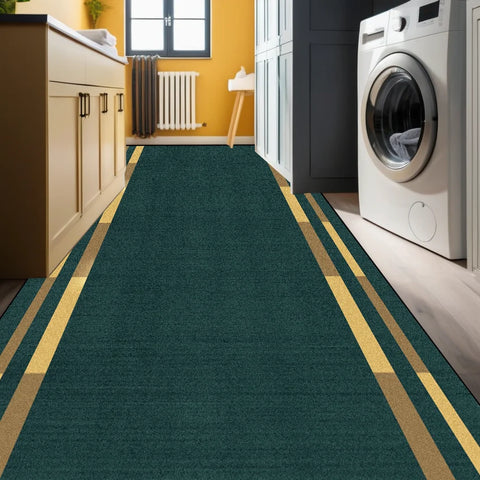 Navak Carpet Modern Geometric Corridor Carpet Kitchen Decor Non-slip Runner Rugs Bathroom Passageway Entrance Door Mat Hotel Lobby Long Rugs