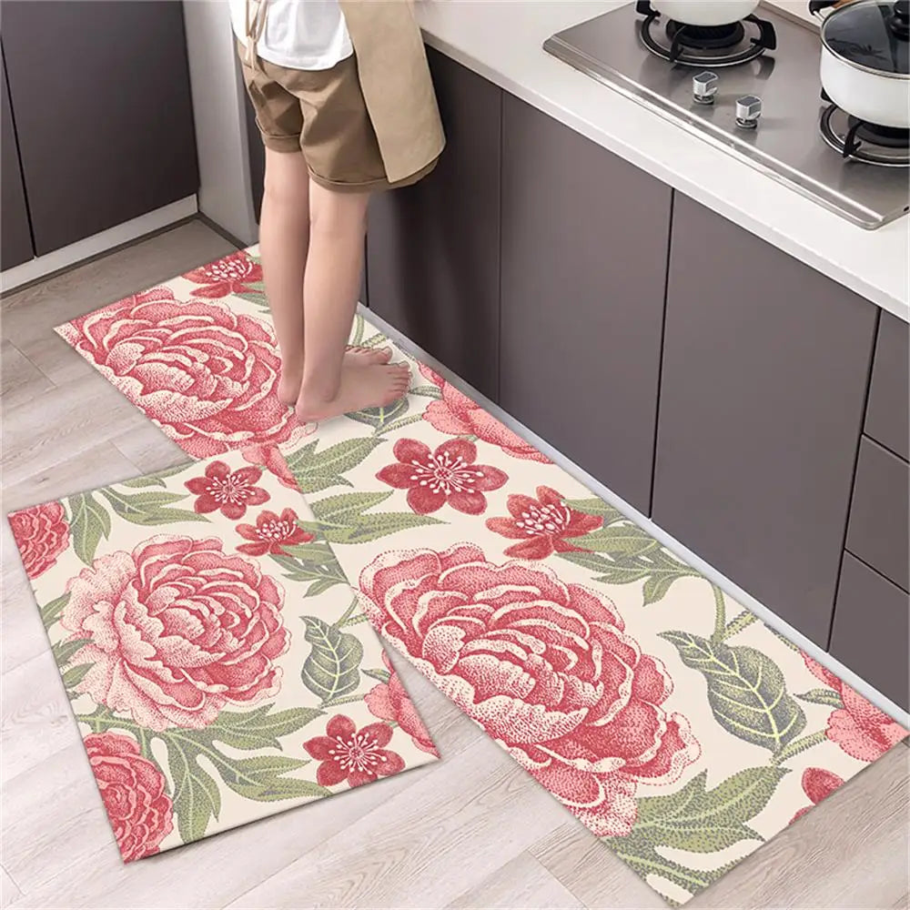 Navak Carpet Kitchen Carpet Mats for Floor Bedroom Living Room Long Bedside Area Rug Soft Washable Carpet Anti Slip Bathroom Entrance Doormat