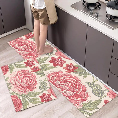 Navak Carpet Kitchen Carpet Mats for Floor Bedroom Living Room Long Bedside Area Rug Soft Washable Carpet Anti Slip Bathroom Entrance Doormat