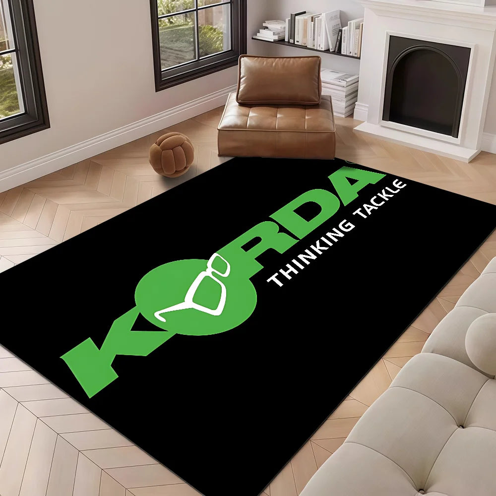 Navak Carpet K-Korda Fishing Logo Floor Mat Kids Room Bedroom Decoration Balcony Anti-Slip Doormat Living Room Welcome Rug