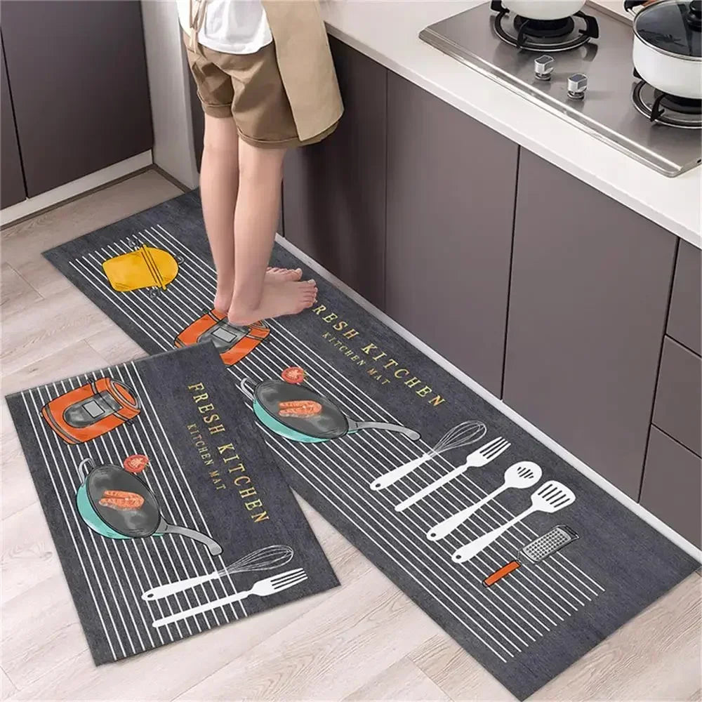 Navak Carpet Kitchen Carpet Mats for Floor Bedroom Living Room Long Bedside Area Rug Soft Washable Carpet Anti Slip Bathroom Entrance Doormat