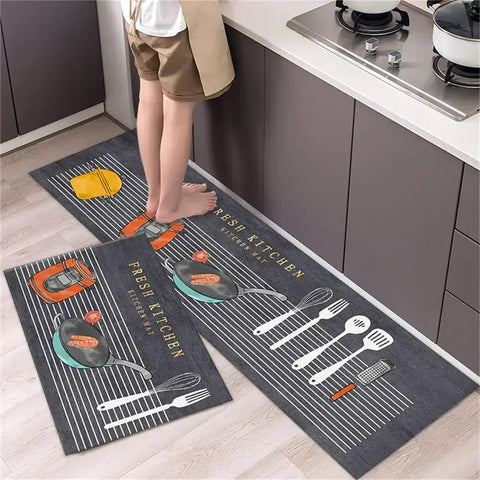 Navak Carpet Kitchen Carpet Mats for Floor Bedroom Living Room Long Bedside Area Rug Soft Washable Carpet Anti Slip Bathroom Entrance Doormat
