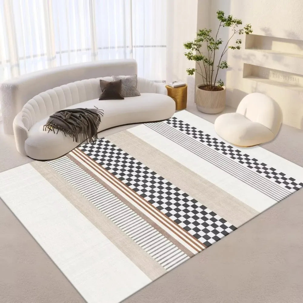 Navak Carpet Exclusive Picks Scandinavian Style Geometric Rug Living Room Study Wearable Design Modern Home Studio Ins Style Space