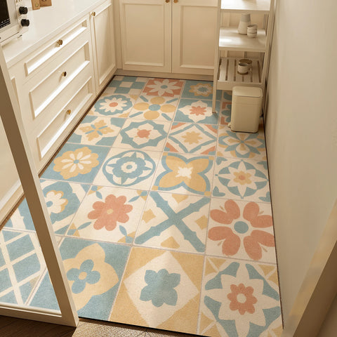 Navak Carpet Kitchen Rug Long Carpet Waterproof Pvc Floor Mat Non-slip Leather Home Decor Anti-fatigue Foot Mats Alfombra Cocina שטיח למטבח