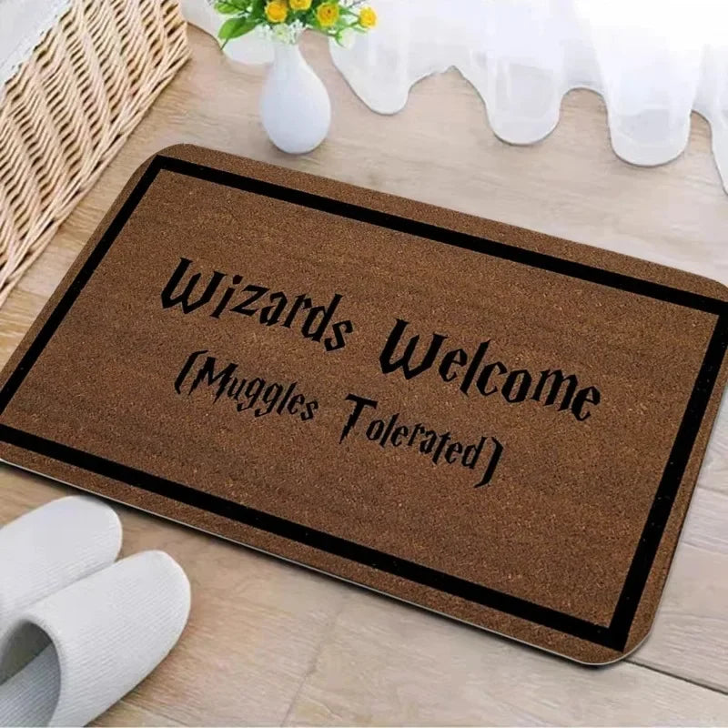 Navak Carpet Welcome Muggles Entrance Mat Living Room Floor Decoration Carpet Non-slip Easy To Clean Area Rug Home Office Washable Doormats