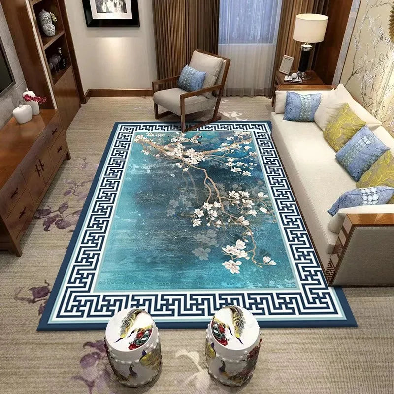 Navak Carpet Large Size New Chinese Rug, Floral Bird and Creative Pattern Living Room Mat, Home Decor Carpet, Diverse Scene Floor Cover